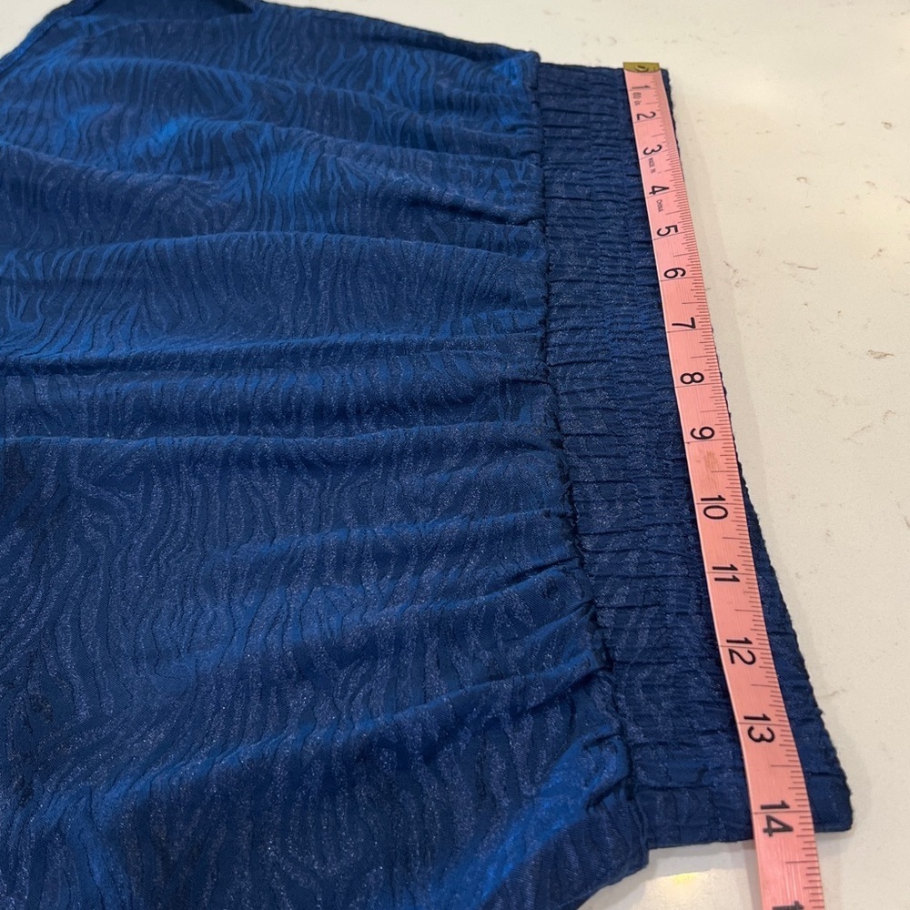 Victoria’s Secret Dark Blue Zebra Textured Lounge Sleep Shorts Size Medium - Picture 6 of 8